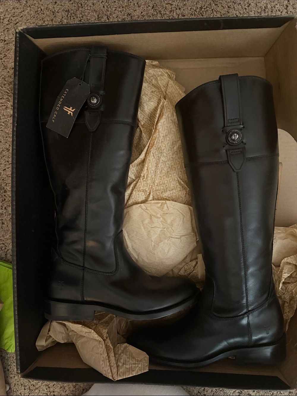 Frye Jayton tall black boot size 5.5 New